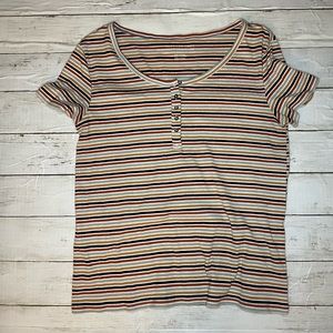 American eagle stripped T-shirt size medium
